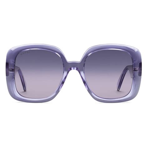 purple gucci glasses|purple clear gucci sunglasses.